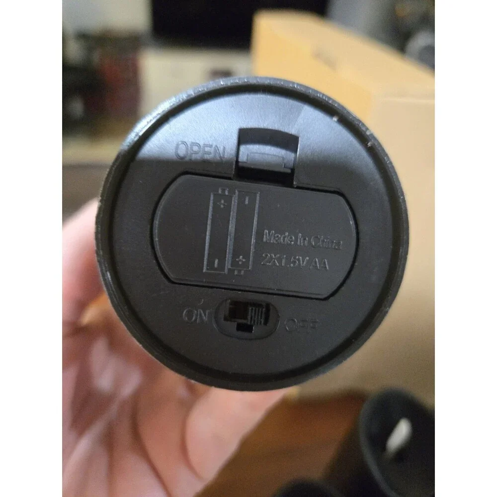 Black flameless candles with remote control